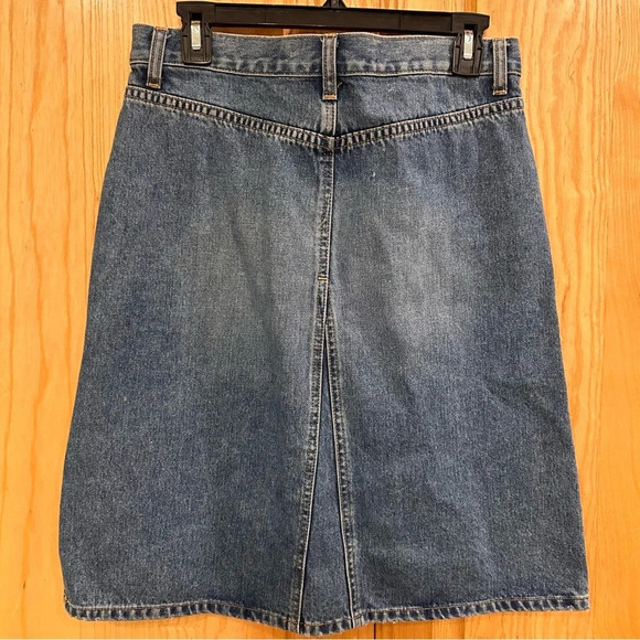 VINTAGE - GAP Denim Skirt Size 6 - Picture 2 of 12
